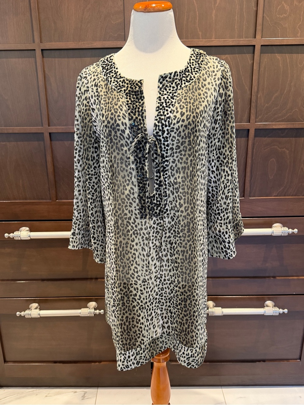 Tommy Bahama Leopard Print Swim Cover-Up Tunic